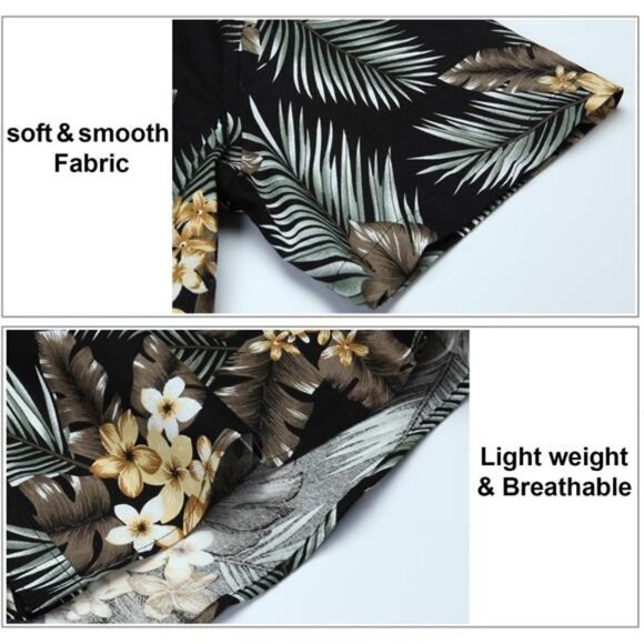 Shirt for Men Short Sleeve Button Down Shirt Men Casual Summer - Picture 3 of 7